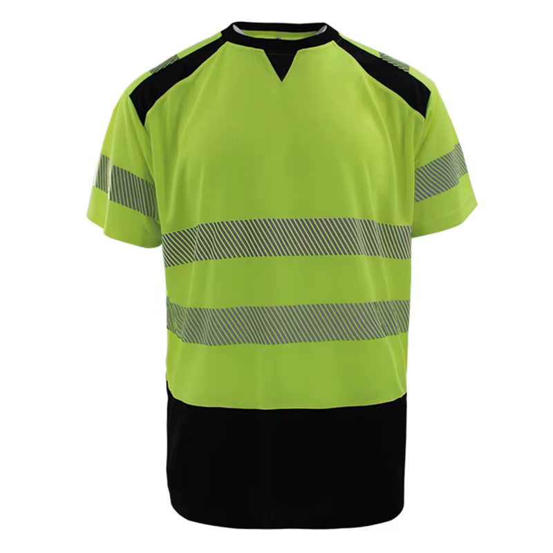 T-shirt de sécurité à manches courtes, chemise réfléchissante Orange haute visibilité, chemise de tr