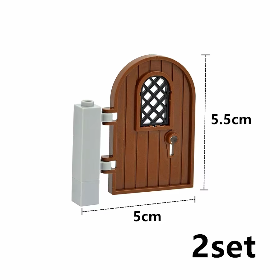 1 jeu de portes en briques 2400 87601 1x5x10, blocs de construction Moc, porte, bricolage, maison de