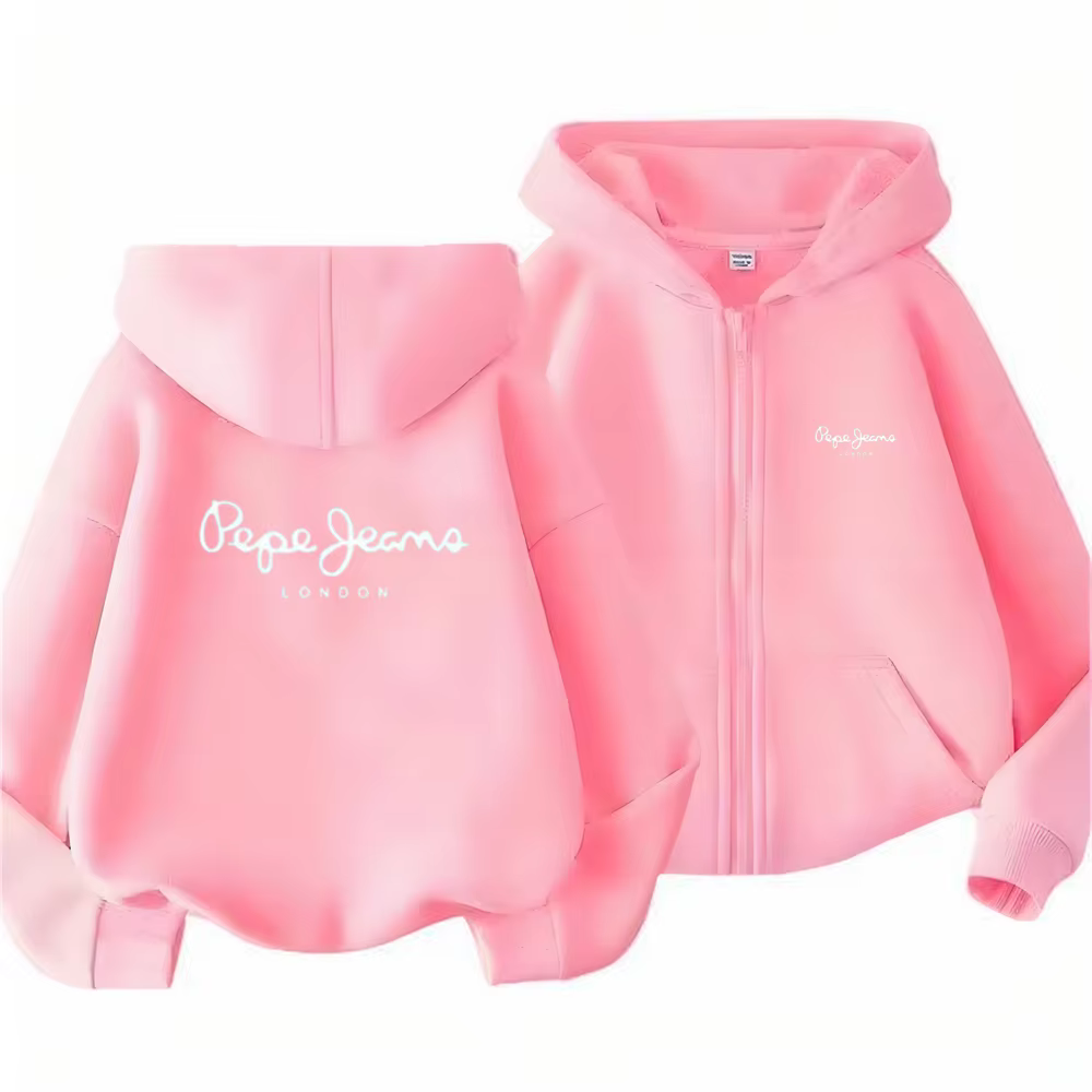 Sweat-shirt à capuche zippé pour garçons, en polaire douce, manches longues, coupe ample, décontract