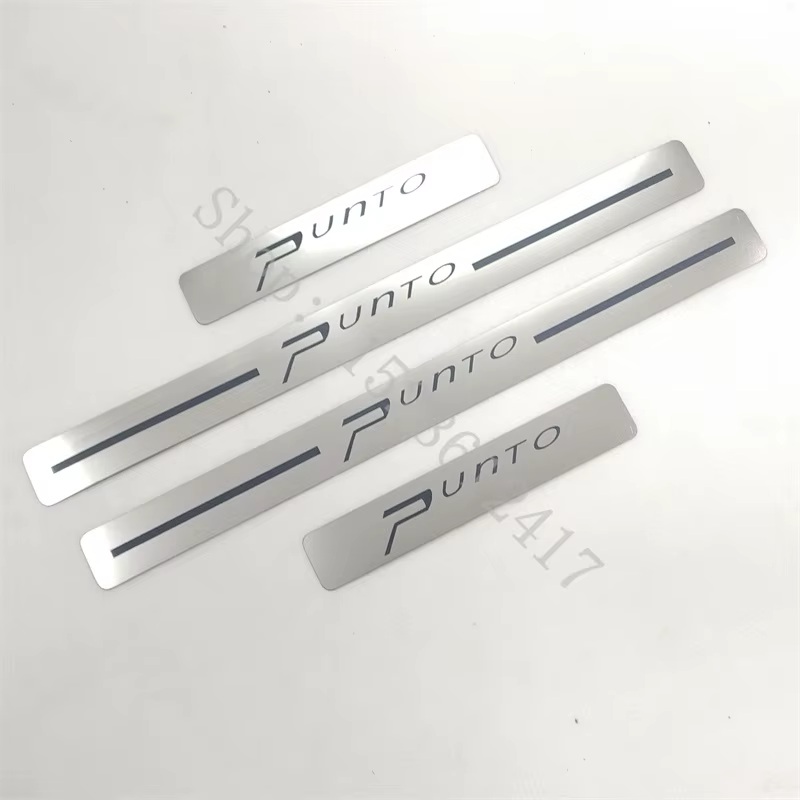 Pour Fiat Punto 2012 2013 2014 2015~2020 : Accessoires de voiture, plaques de protection de seuil de