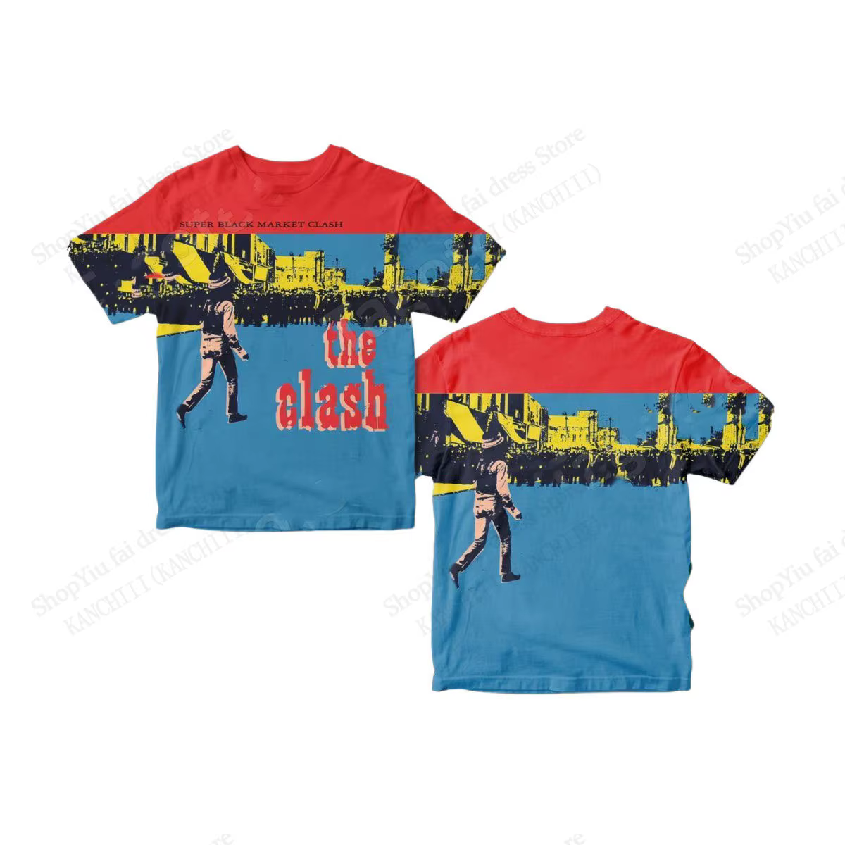 Nouveau groupe de Rock classique l'album clash impression 3D T-shirt hommes femmes mode à manches co