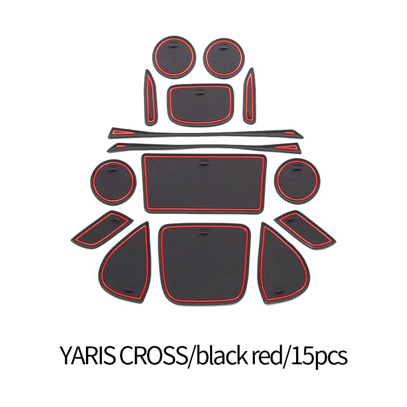 Pour Toyota YARIS CROSS 2020 anti-dérapant porte fente tasse tapis porte rainure anti-dérapant Pad i