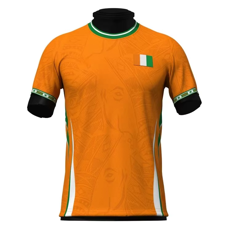 Maillot de football Côte d'Ivoire 2026 – Concept créatif – Maillot décontracté d'été commémoratif po