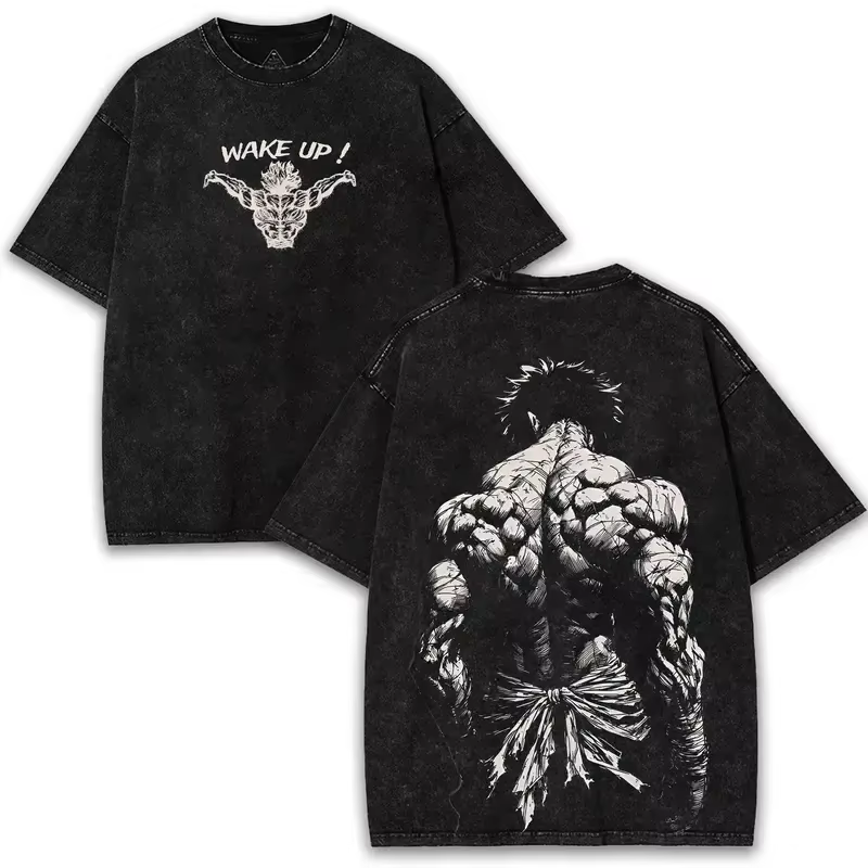 Anime BAKI Hanma Baki graphique T-shirt hommes à manches courtes vêtements surdimensionné T-shirt la