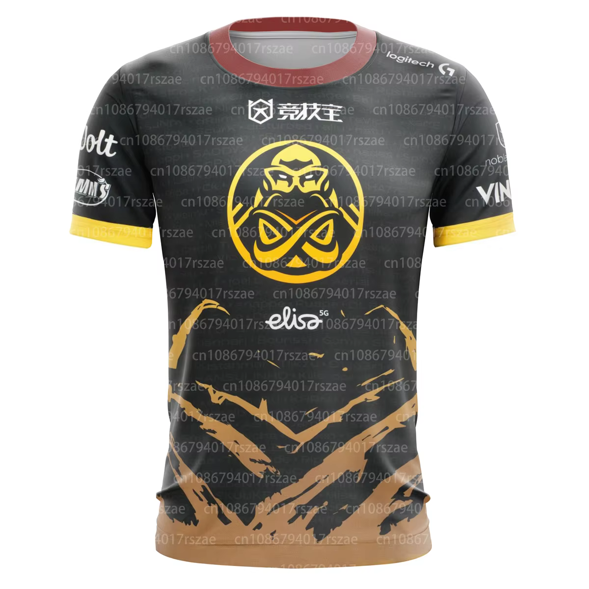 ENCE IEM Jersey CSGO Team ESports T-shirt hommes Fans jeu hauts été à manches courtes Camouflage vêt