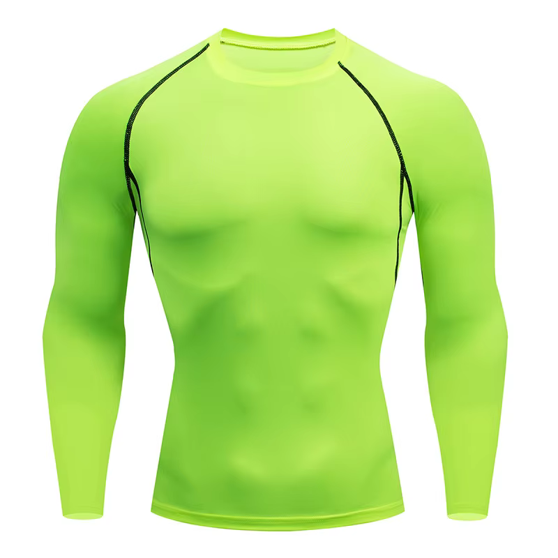T-shirt à manches longues pour hommes, vêtements de sport, Fitness, printemps-automne, athlétique, s