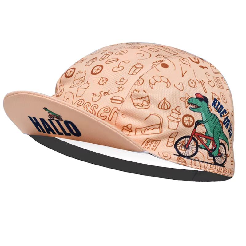 Casquette de cyclisme dinosaure personnalisée pour hommes et femmes, chapeaux de vélo de sport de co
