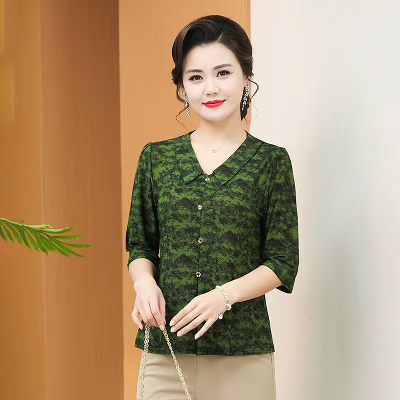 Nouveaux hauts à la mode pour femmes, manches 7-quarts, Base ample et à la mode pour vous rendre, T-