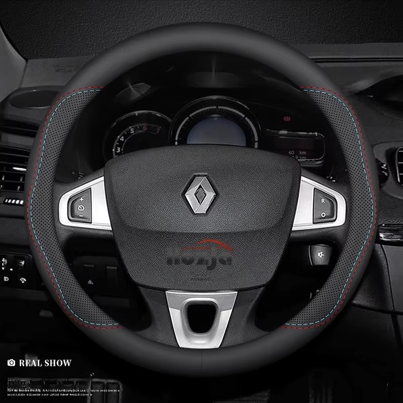 Housse de volant en cuir pour Renault Master Symbioz Kangoo ARKANA Kaptur Sandero ZOE Clio Twingo Es