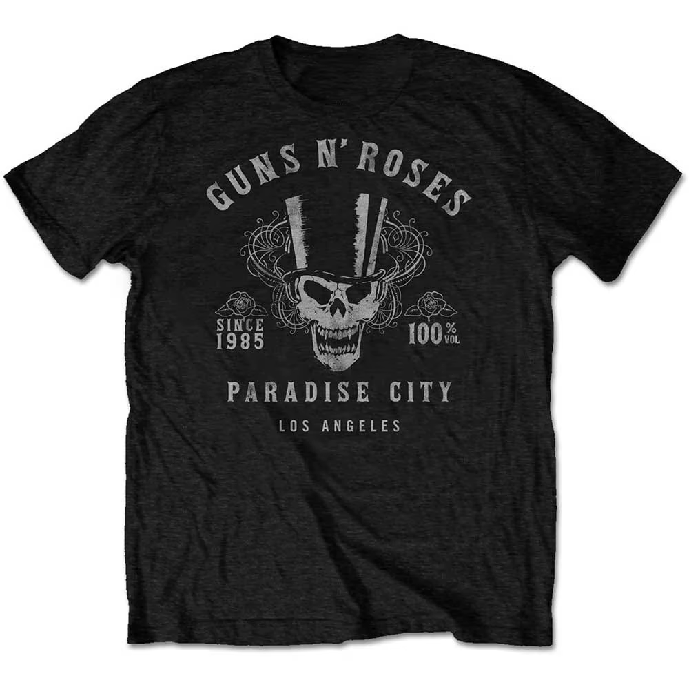T-Shirt Guns N Roses Volume Band, en coton, avec image graphique, pour hommes et femmes, Streetwear 