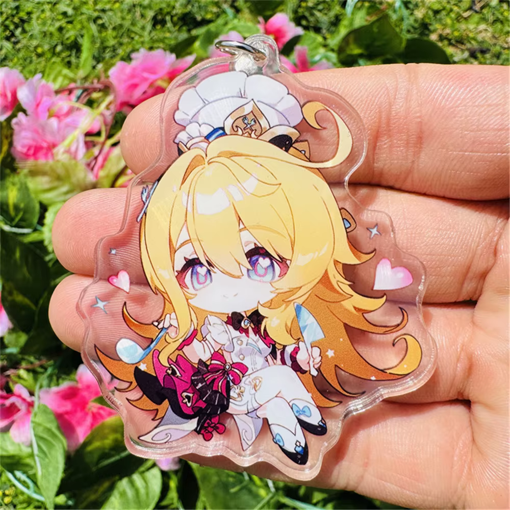 Jeu Genshin Impact Escoffier Varesa Ifa Cosplay COSTUME acrylique porte-clés pendentif accessoire ac