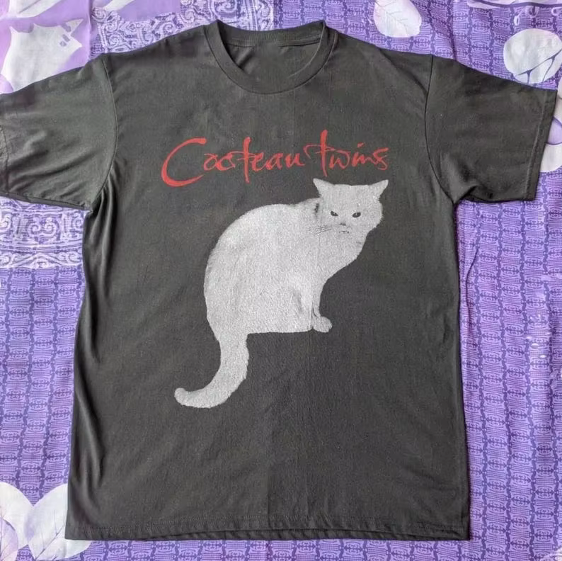 Cocteau Twins Shirt Cocteau Twins Band T-shirt blanc unisexe pour hommes et femmes, T-shirt d'été à 