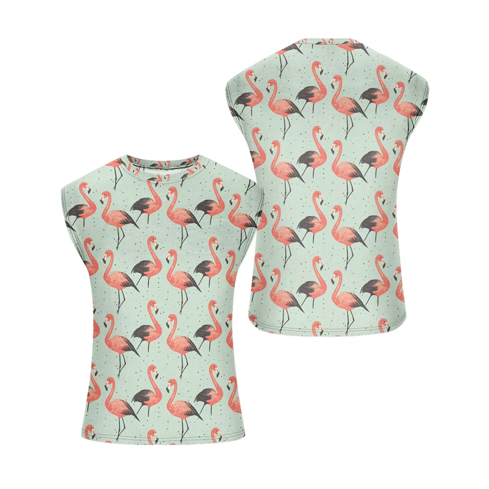 Débardeur sans manches pour hommes, feuille florale de flamant rose, pour la rue, musculation, gilet