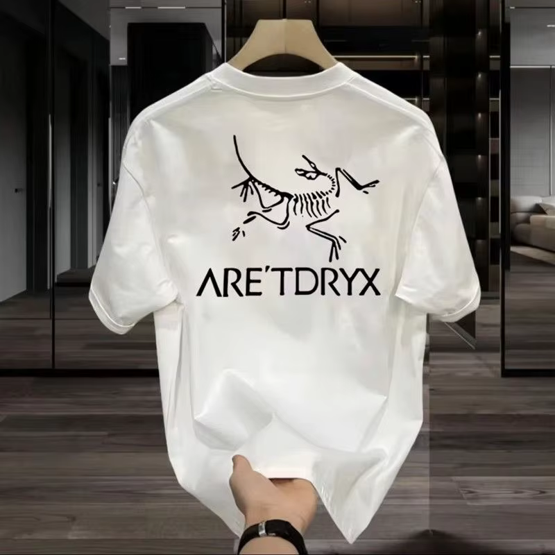 Nouveau T-shirt d'été 2026 pour homme en pur coton épais de haute qualité avec motif imprimé, élégan