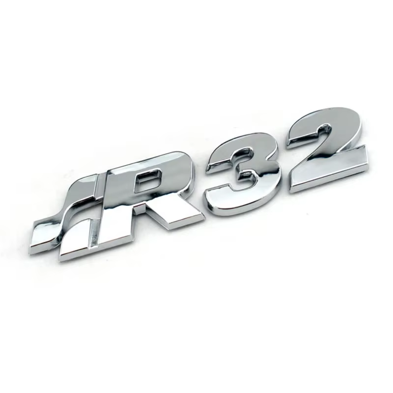 Golf R32 Chrome calandre Badge emblème GOLF TDI R 3.2L V6 coffre arrière hayon Badge logo pour Golf 