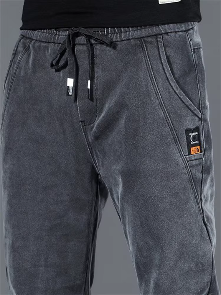 Nouveau pantalon homme Hip Hop Harem Jeans, pantalon ample en denim, joggers décontractés, pantalon 