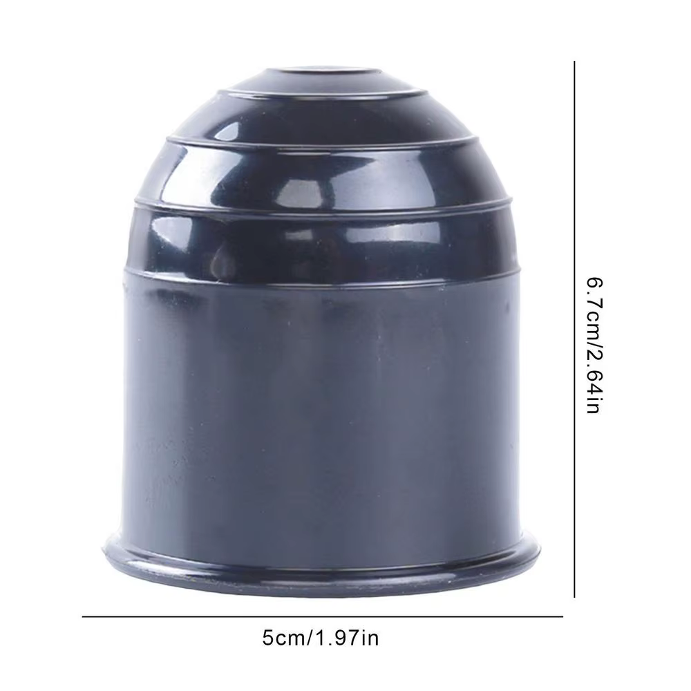 Accessoires universels de remorque 50mm, couvercle de boule de remorque noir, couvercle de boule de 