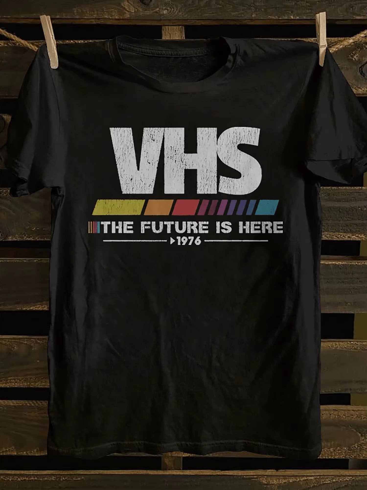 T-Shirt rétro VHS Vintage des années 80 pour hommes, 100% coton doux, manches courtes, graphique de 