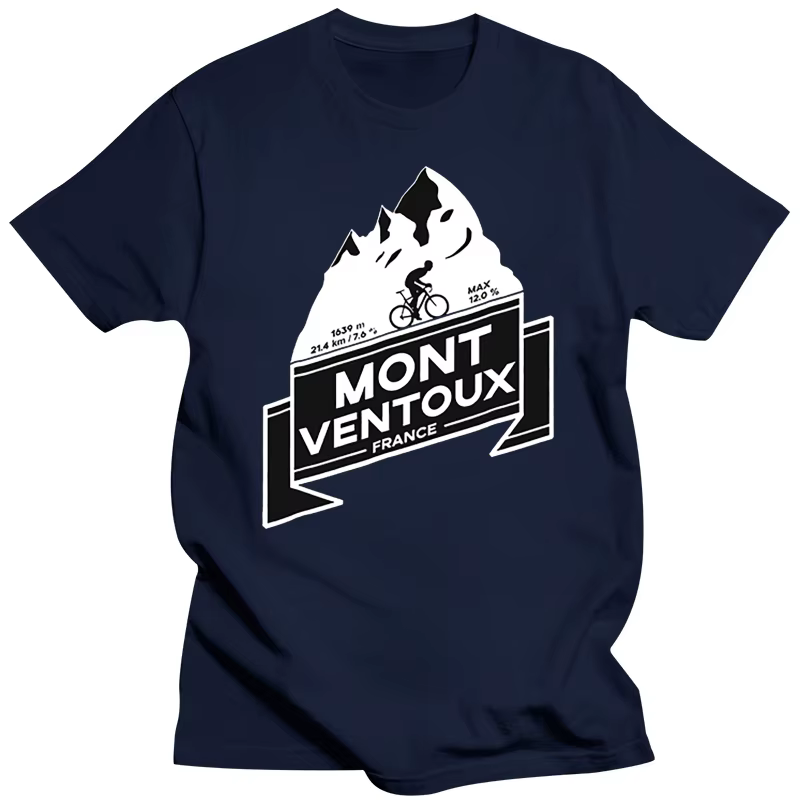 Marque T-Shirts hauts Mont Ventoux France noir sweats S-3XL nouveau homme T-SHIRT unisexe été coton 