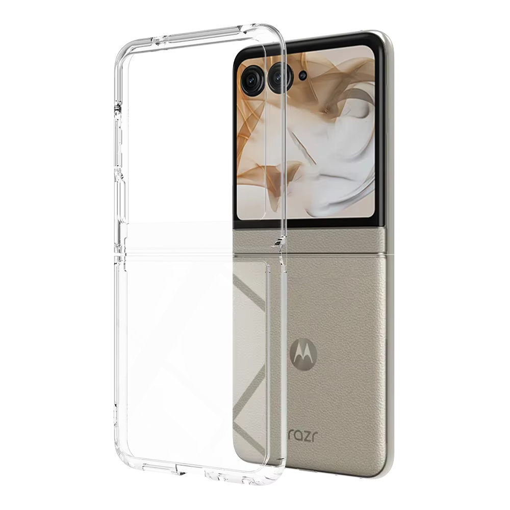 Coque de téléphone en acrylique de luxe pour Motorola MOTO Razr 60 50 40, Ultra transparente, anti-r