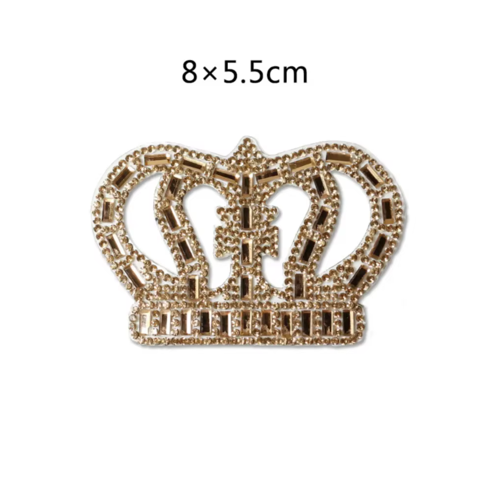 Appliques de strass scintillants pour robes, patchs à repasser sur vêtements, embellissement de cour