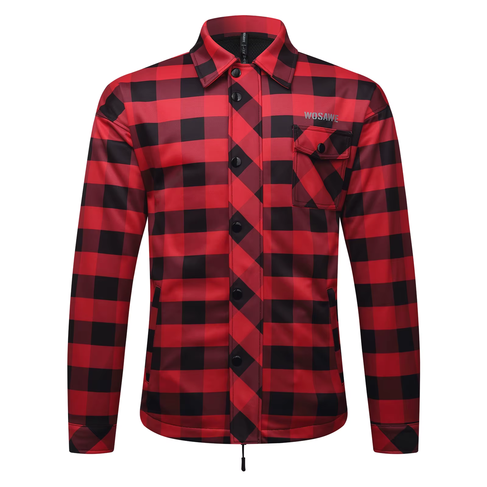 Veste à carreaux unisexe WOSAWE pour motocross, moto, vêtements de sport d'hiver pour hommes