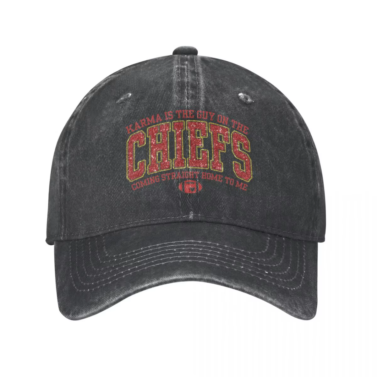 Karma Is The Guy casquette de Baseball hommes femmes en détresse lavé casquette de soleil Kelce en p