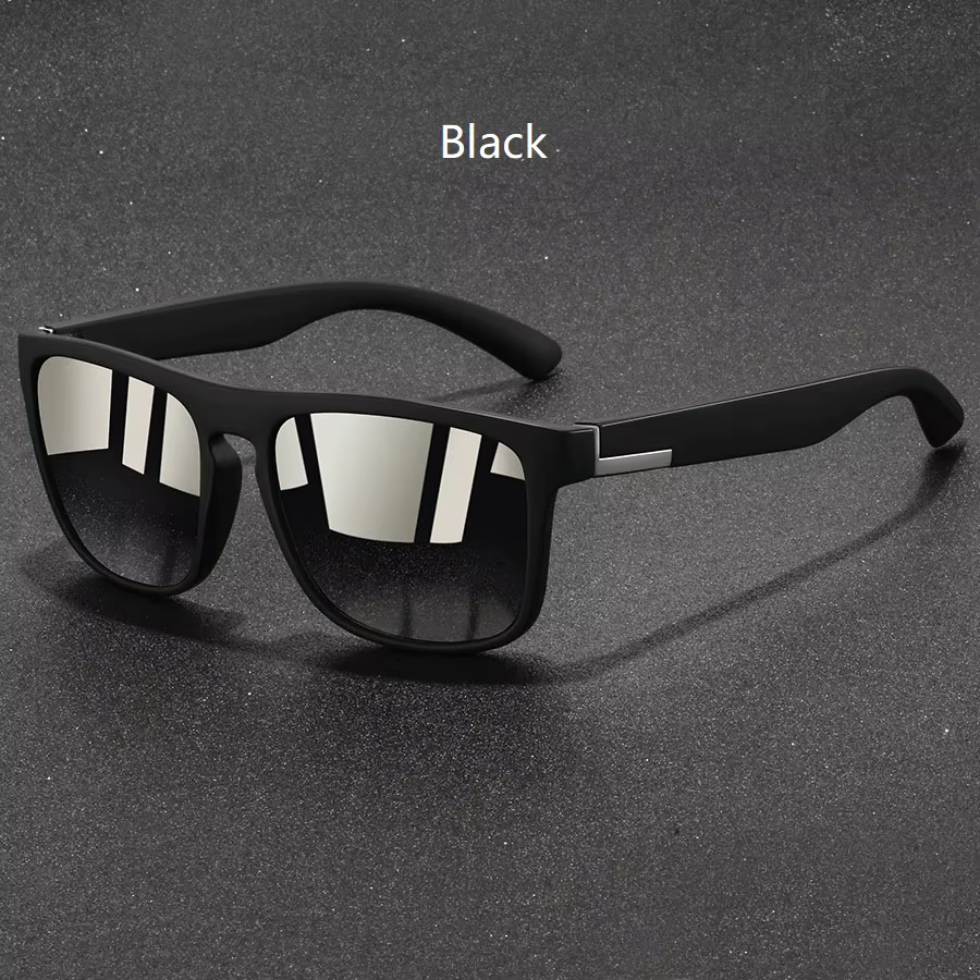 Lunettes de soleil carrées vintage tendance pour hommes et femmes, idéales pour la pêche et la condu