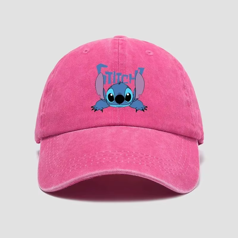 Casquette décontractée Stitch, casquette de baseball respirante à motif de personnage de dessin anim