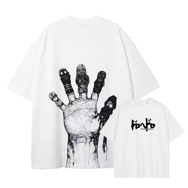 T-shirt Anime Dorohedoro, nouveau style vintage, surdimensionné, unisexe, respirant, streetwear pour
