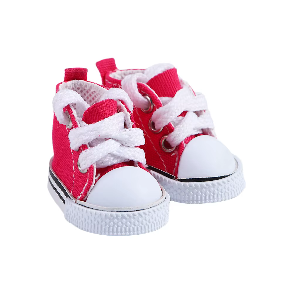 Accessoires pour enfants, mini-chaussures 1/6, chaussures de 5 cm, chaussures en toile, baskets