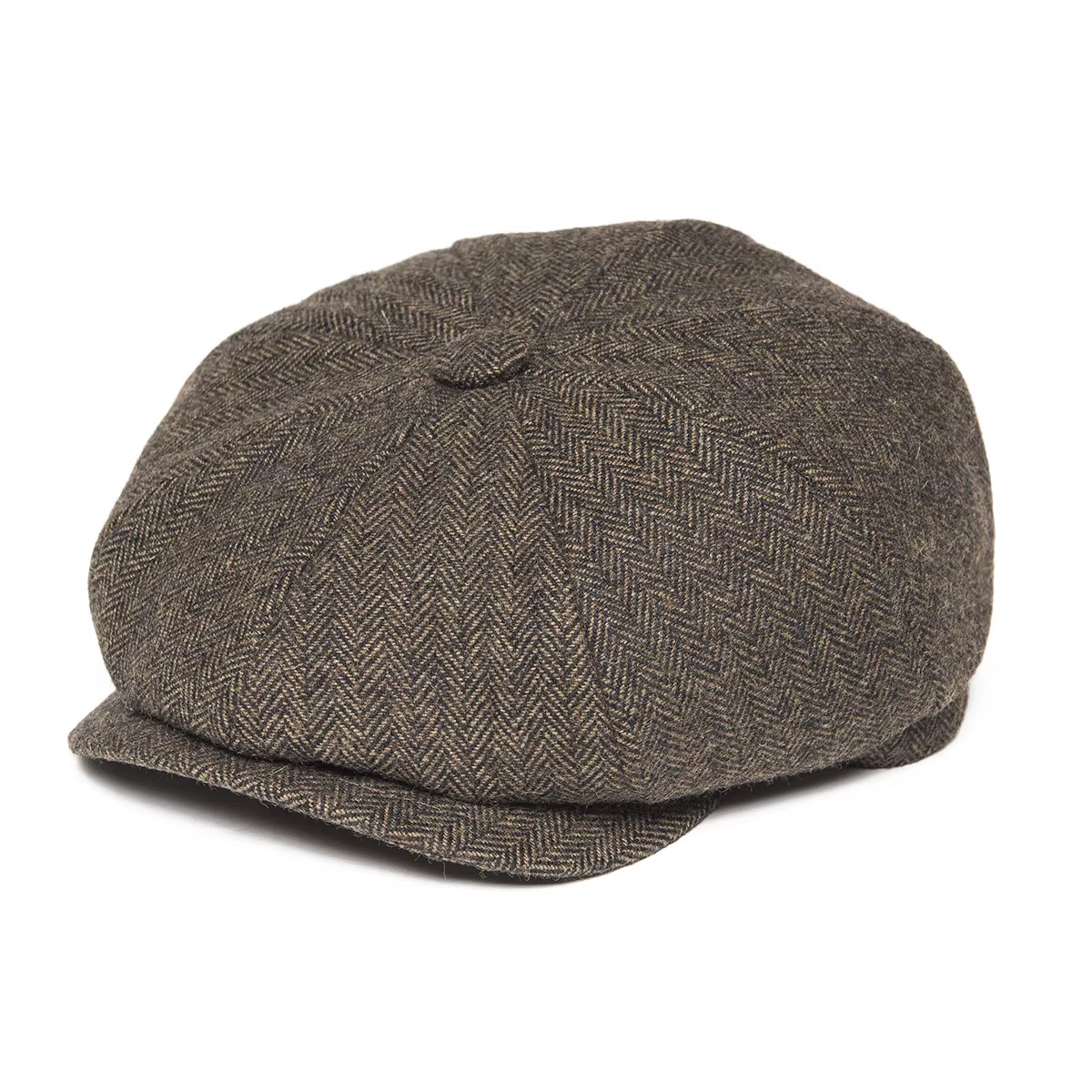 BOTVELA laine Tweed casquette gavroche à chevrons hommes britannique Gatsby rétro chapeau pilote cas