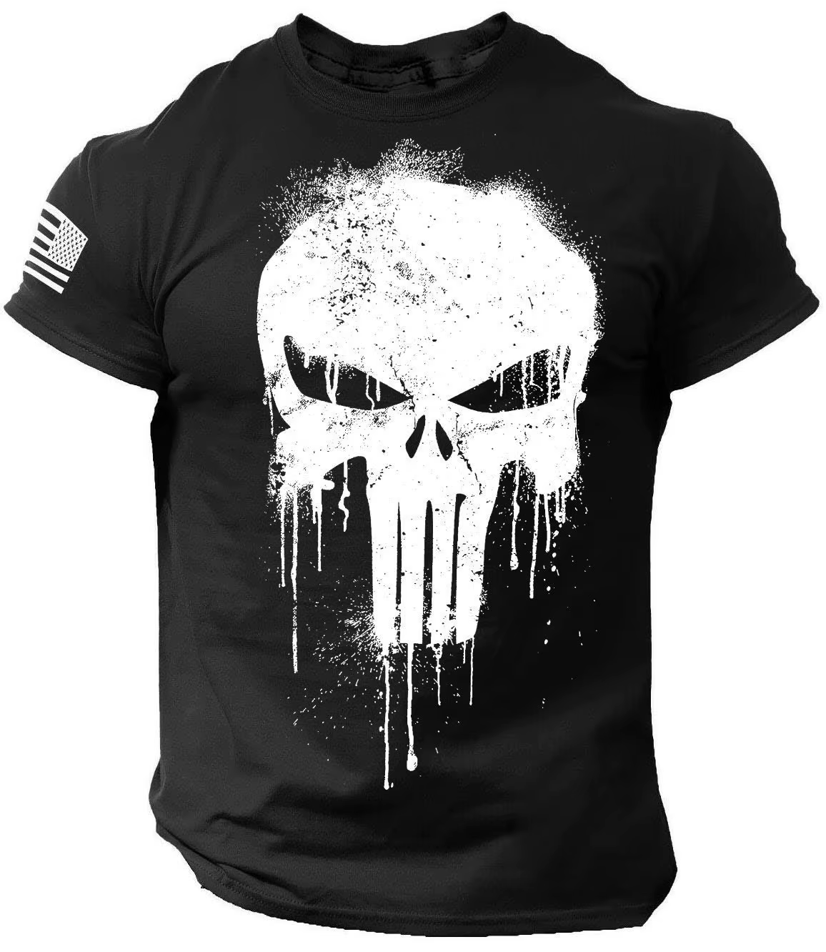 T-shirt pour homme, imprimé 3D, motif militaire patriotique, t-shirt à manches courtes surdimensionn