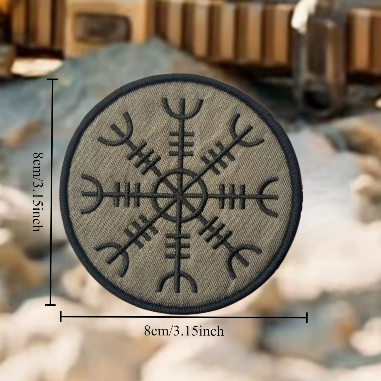 Boussole drôle moral Badge patchs brodés pour vêtements tactique militaire brassard crochet et boucl