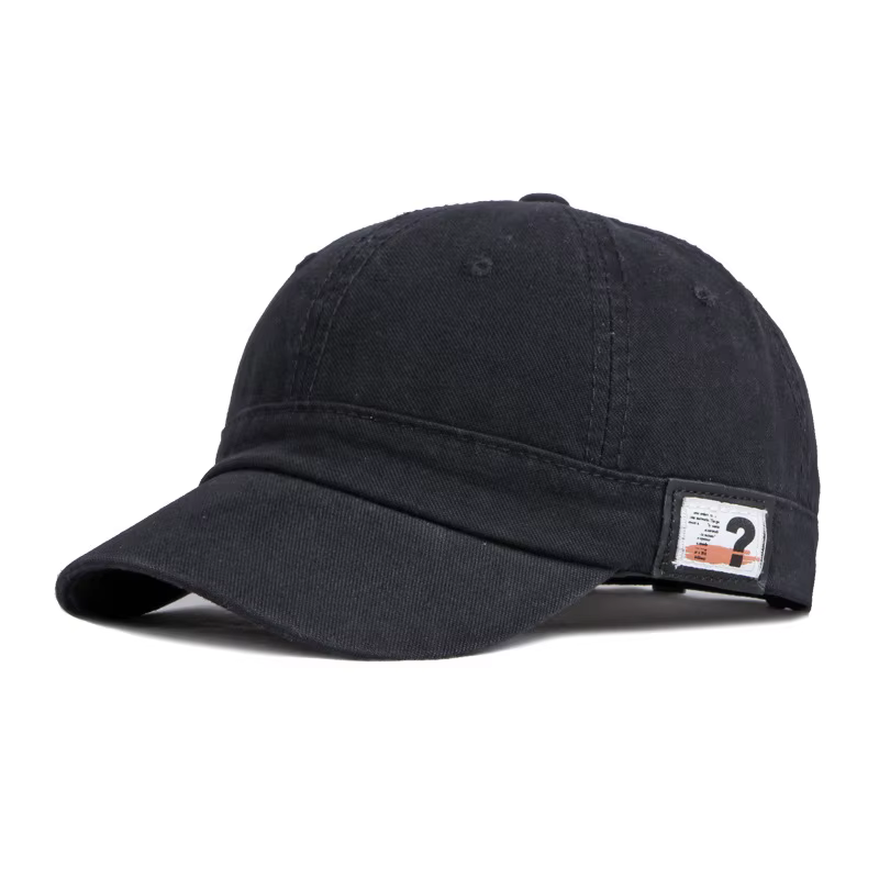Casquette de Baseball pour hommes et femmes, solide, à bord court, Snapback, visière en coton décont