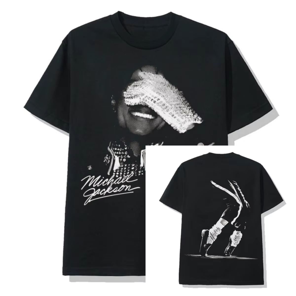 Michael Jackson T-Shirt noir 100% coton avec motif graphique pour hommes et femmes, haut streetwear 