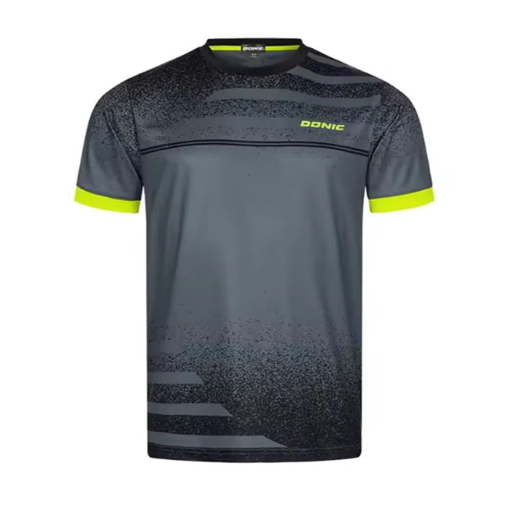 T-shirt de tennis de table pour hommes, T-shirt de badminton à ventilation d'été tendance, haut de t