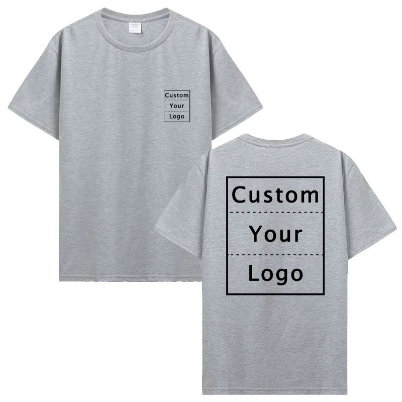 T-shirt imprimé personnalisé personnalisé votre conception T-shirt bricolage Photo Logo texte hommes