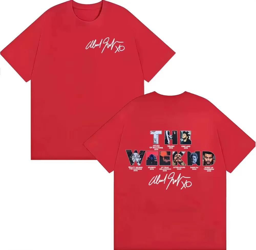 T-shirt The Weeknd Hurry Up Tomorrow Album Cover 2026 pour homme, vêtement décontracté à manches cou