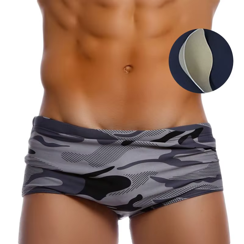 Maillot de bain pour hommes, sous-vêtements, maillot de bain, short de plage, séchage rapide, Boxer,