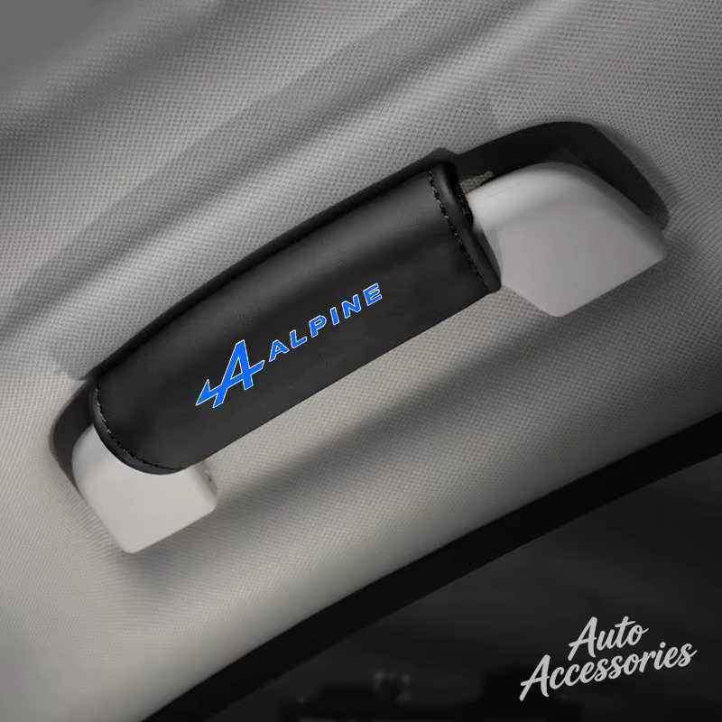 Housses de protection en cuir pour poignées de toit de voiture, 2 pièces, pour Alpine A110 R A290 A3