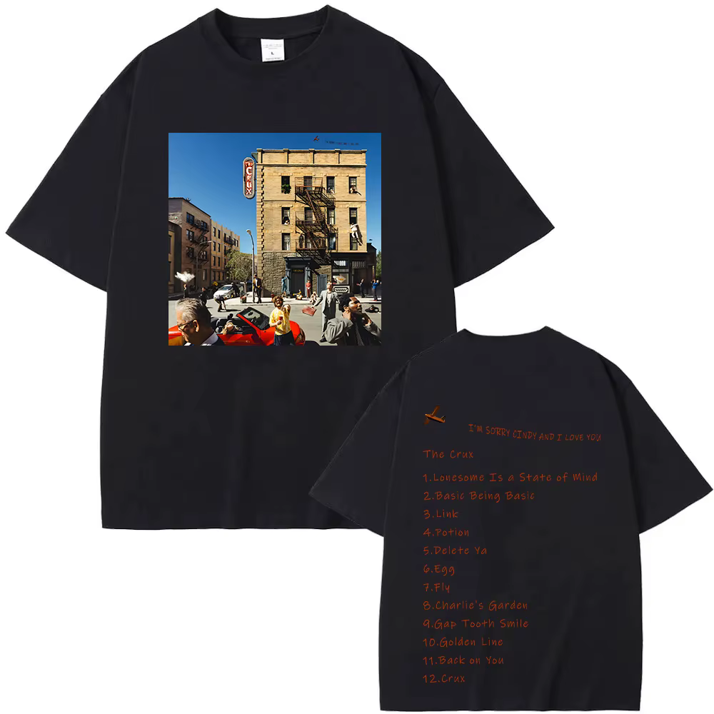 Joe Keery 2025 nouveau T-shirt Djo De Crux Album T-shirt hommes femmes rétro Harajuku coton Streetwe