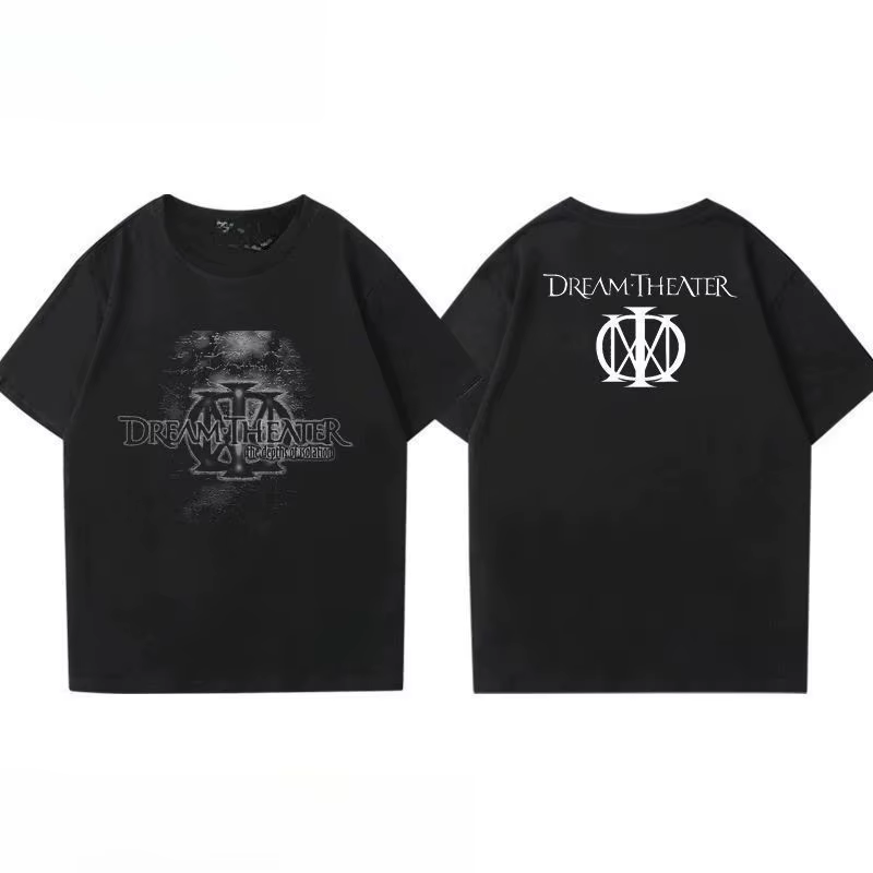 T-shirts imprimés Dream Theater, T-shirts du groupe de rock and roll, en coton, style streetwear, à 