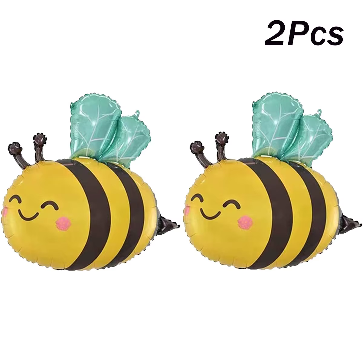 Décorations de fête d'anniversaire en forme d'abeille, 2/4 pièces, 31 pouces, ballons en aluminium p