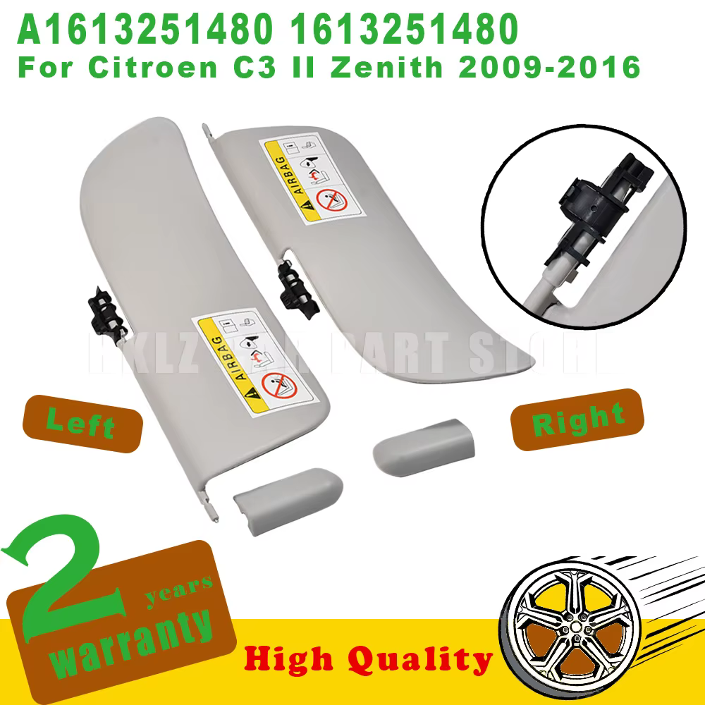 Nouveau kit pare-soleil intérieur A1613251480 gauche + droit 1613251480 pour Citroën C3 II Zenith 20