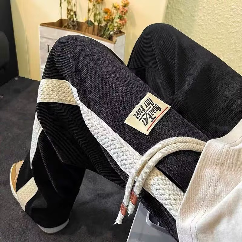 Pantalon de survêtement pour hommes, modèle Harajuku, style athlétique, décontracté, bas de survêtem