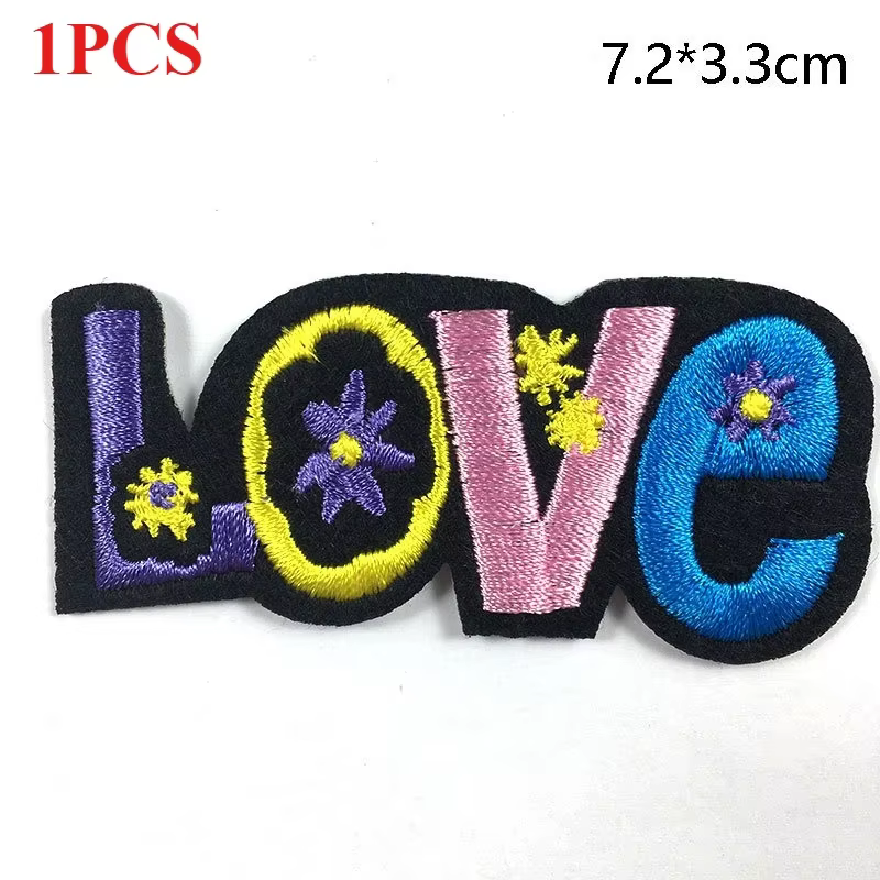 Patch brodé adhésif en tissu Ove Peace pour accessoires vestimentaires, broderie DIY
