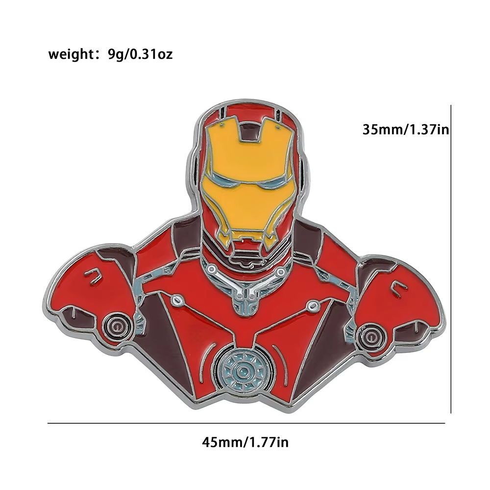 Épingles en émail Avengers Iron Man Bat, badges d'anime, accessoires de vêtements pour les fans de f