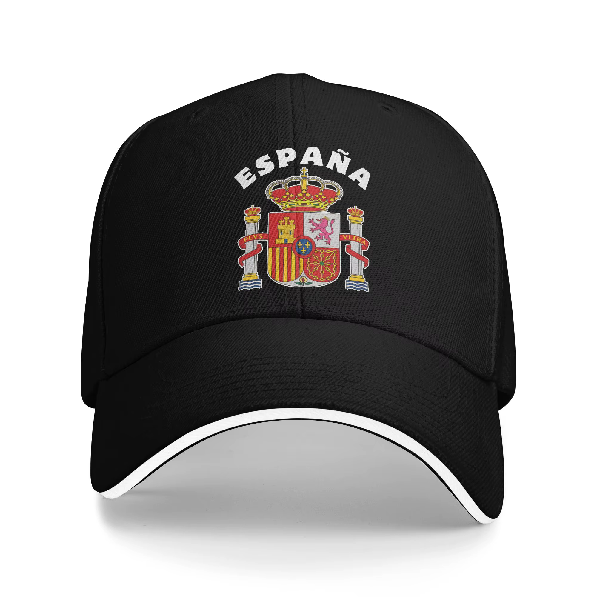Casquette de baseball décontractée avec l'écusson de l'Espagne, casquette de sport d'extérieur, chap