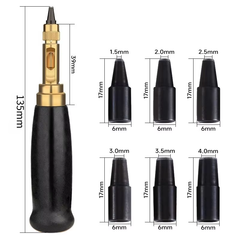Perforateur de ceinture multi-têtes pour cuir, poinçon de ceinture à distance, perforateur de ceintu